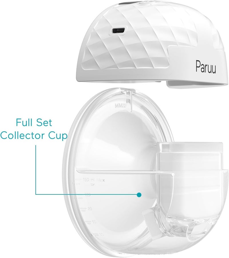 Paruu P10 Full Set Collector Cup, Original Breast Pump Parts, Wearable Breast Pump Replacement Accessories, 1 Set - Image 5